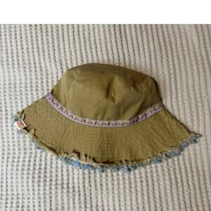 Girl Scouts Climb WithCourage Reversable Tropical Print Bucket Hat Y2K